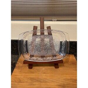 Vintage Princess House Fantasia Poinsettia Bakeware Dish